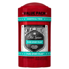 Old Spice Sweat Defense Antiperspirant Deodorant for Men, Pure Sport Plus, 2.6 oz Twin Pack