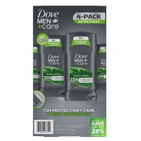 Dove Men+Care Antiperspirant Deodorant Extra Fresh 2.7 Ounce (Pack of 4)