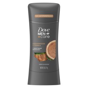 Dove Men+Care Long Lasting Antiperspirant Deodorant Stick, Cedarwood and Tonka, 2.6 oz