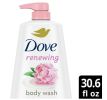 Dove Renewing Liquid Body Wash with Pump Peony and Rose Oil, 30.6 oz