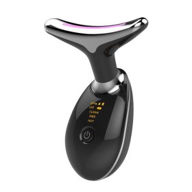 ES-1081 Skin Rejuvenation Beauty Device For Face And Neck. Based On Triple Action LED (Color: ES-1081 Black)