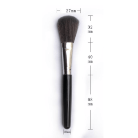 Portable Soft Bristle Blush Brush Loose Powder Brush Beginners Makeup Beauty Tools (Color: Gray)