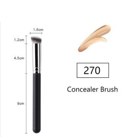 3-pieces Foundation Makeup Brushes Set Single Foundation Brush Oblique Head Concealer Brush Small Concealer Brush Beauty Tools (Sizes: 270)