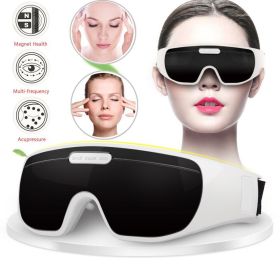 Eye Massager For Migraines And Relaxation - Professional Eye Care Machine Ideal Birthday And Christmas Gift For Family And Friends (Color: White)