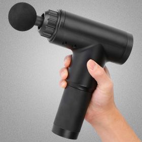 Percussion Massage Gun Rechargeable Deep Tissue Vibration Massager Handheld Leg Body Cordless Massager (plug: US)